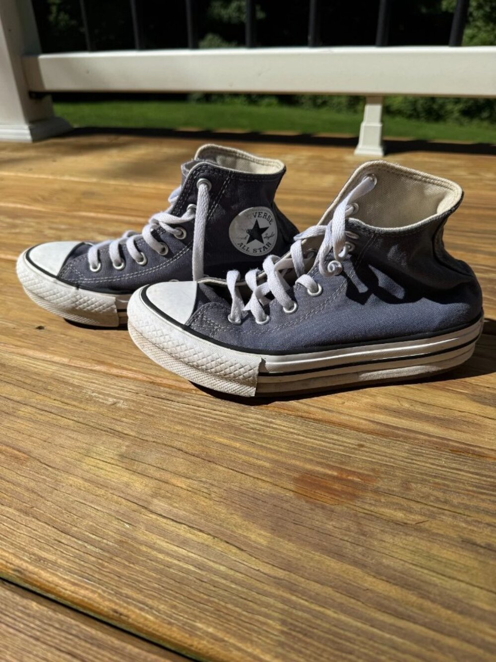 Converse High Top Girls 3Y Gray Sneakers